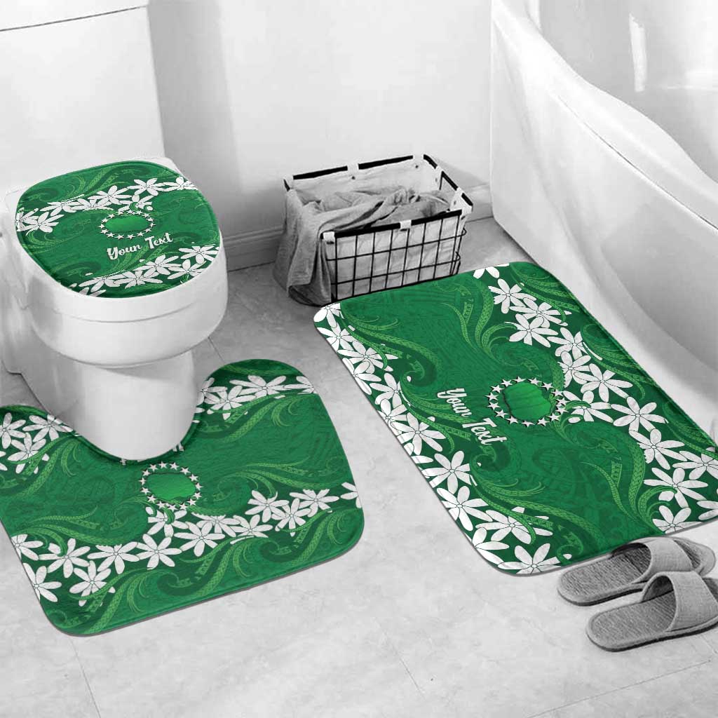 Personalised Cook Islands Rarotonga Bathroom Set Tiare Maori Polynesian Waves Tattoo