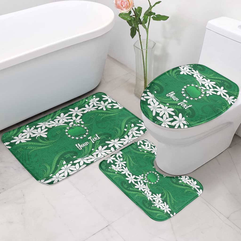 Personalised Cook Islands Rarotonga Bathroom Set Tiare Maori Polynesian Waves Tattoo