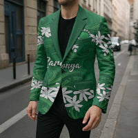 Personalised Cook Islands Rarotonga Blazer Tiare Maori Polynesian Waves Tattoo LT14 - Polynesian Pride
