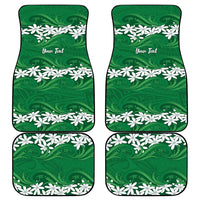 Personalised Cook Islands Rarotonga Car Mats Tiare Maori Polynesian Waves Tattoo LT14 - Polynesian Pride