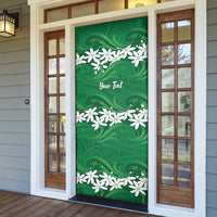 Personalised Cook Islands Rarotonga Door Cover Tiare Maori Polynesian Waves Tattoo LT14 - Polynesian Pride