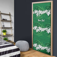 Personalised Cook Islands Rarotonga Door Cover Tiare Maori Polynesian Waves Tattoo LT14 - Polynesian Pride