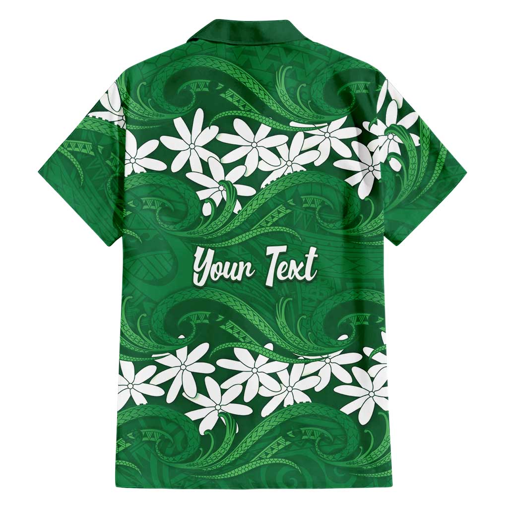 Personalised Cook Islands Rarotonga Family Matching Mermaid Dress and Hawaiian Shirt Tiare Maori Polynesian Waves Tattoo
