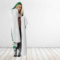 Personalised Cook Islands Rarotonga Hooded Blanket Tiare Maori Polynesian Waves Tattoo LT14 - Polynesian Pride