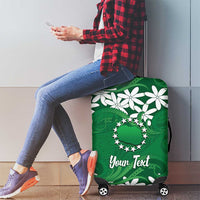 Personalised Cook Islands Rarotonga Luggage Cover Tiare Maori Polynesian Waves Tattoo LT14 - Polynesian Pride