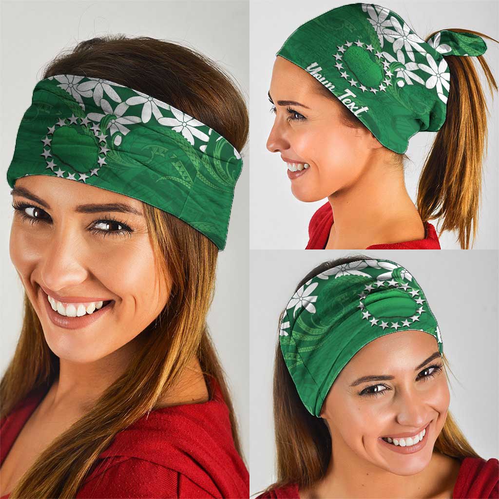 Personalised Cook Islands Rarotonga Neck Gaiter Tiare Maori Polynesian Waves Tattoo LT14 - Polynesian Pride