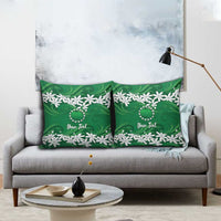 Personalised Cook Islands Rarotonga Pillow Cover Tiare Maori Polynesian Waves Tattoo LT14 - Polynesian Pride