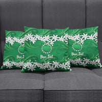 Personalised Cook Islands Rarotonga Pillow Cover Tiare Maori Polynesian Waves Tattoo LT14 - Polynesian Pride