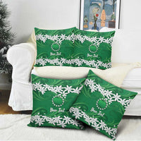 Personalised Cook Islands Rarotonga Pillow Cover Tiare Maori Polynesian Waves Tattoo LT14 - Polynesian Pride