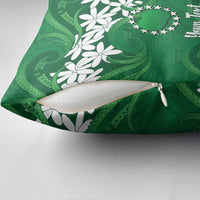 Personalised Cook Islands Rarotonga Pillow Cover Tiare Maori Polynesian Waves Tattoo LT14 - Polynesian Pride