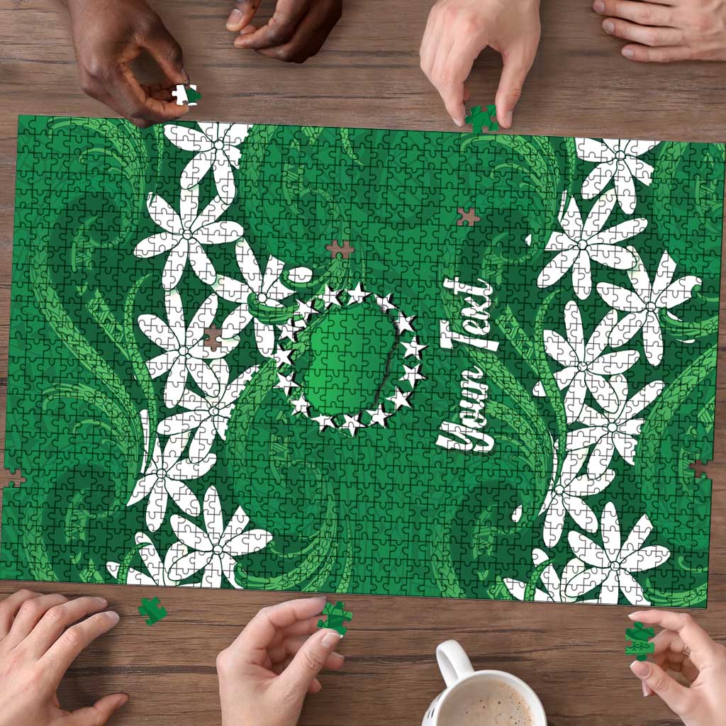 Personalised Cook Islands Rarotonga Puzzle Tiare Maori Polynesian Waves Tattoo LT14 - Polynesian Pride