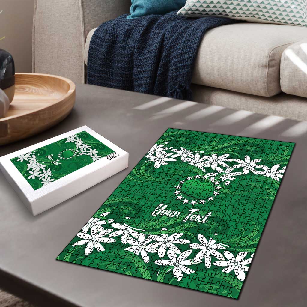 Personalised Cook Islands Rarotonga Puzzle Tiare Maori Polynesian Waves Tattoo LT14 - Polynesian Pride