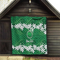 Personalised Cook Islands Rarotonga Quilt Tiare Maori Polynesian Waves Tattoo LT14 - Polynesian Pride