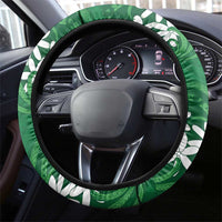 Cook Islands Rarotonga Steering Wheel Cover Tiare Maori Polynesian Waves Tattoo LT14 - Polynesian Pride
