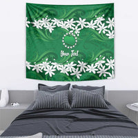 Personalised Cook Islands Rarotonga Tapestry Tiare Maori Polynesian Waves Tattoo LT14 - Polynesian Pride