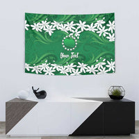 Personalised Cook Islands Rarotonga Tapestry Tiare Maori Polynesian Waves Tattoo LT14 - Polynesian Pride