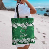 Personalised Cook Islands Rarotonga Tote Bag Tiare Maori Polynesian Waves Tattoo LT14 - Polynesian Pride