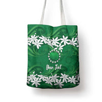 Personalised Cook Islands Rarotonga Tote Bag Tiare Maori Polynesian Waves Tattoo LT14 - Polynesian Pride