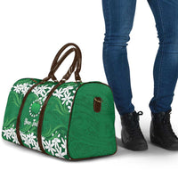 Personalised Cook Islands Rarotonga Travel Bag Tiare Maori Polynesian Waves Tattoo LT14 - Polynesian Pride