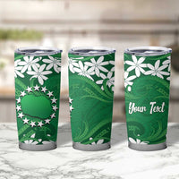 Personalised Cook Islands Rarotonga Tumbler Cup Tiare Maori Polynesian Waves Tattoo LT14 - Polynesian Pride