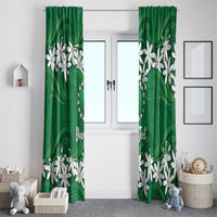 Personalised Cook Islands Rarotonga Window Curtain Tiare Maori Polynesian Waves Tattoo LT14 - Polynesian Pride