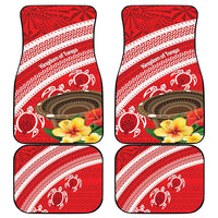 Kingdom Of Tonga Emancipation Day Car Mats Tongan Ngatu With Kumete Red LT14 - Polynesian Pride