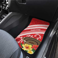Kingdom Of Tonga Emancipation Day Car Mats Tongan Ngatu With Kumete Red LT14 - Polynesian Pride