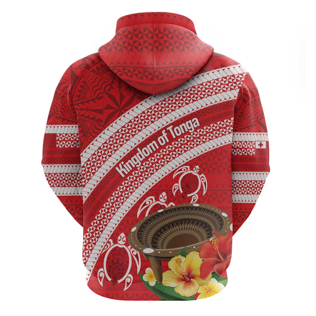 Kingdom Of Tonga Emancipation Day Hoodie Tongan Ngatu With Kumete Red