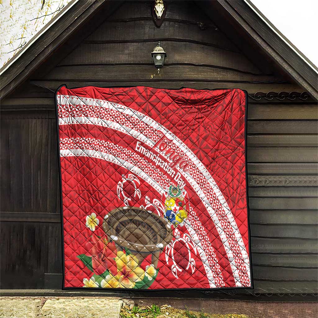 Kingdom Of Tonga Emancipation Day Quilt Tongan Ngatu With Kumete Red