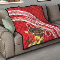 Kingdom Of Tonga Emancipation Day Quilt Tongan Ngatu With Kumete Red