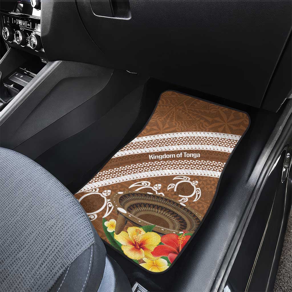 Kingdom Of Tonga Emancipation Day Car Mats Tongan Ngatu With Kumete Brown