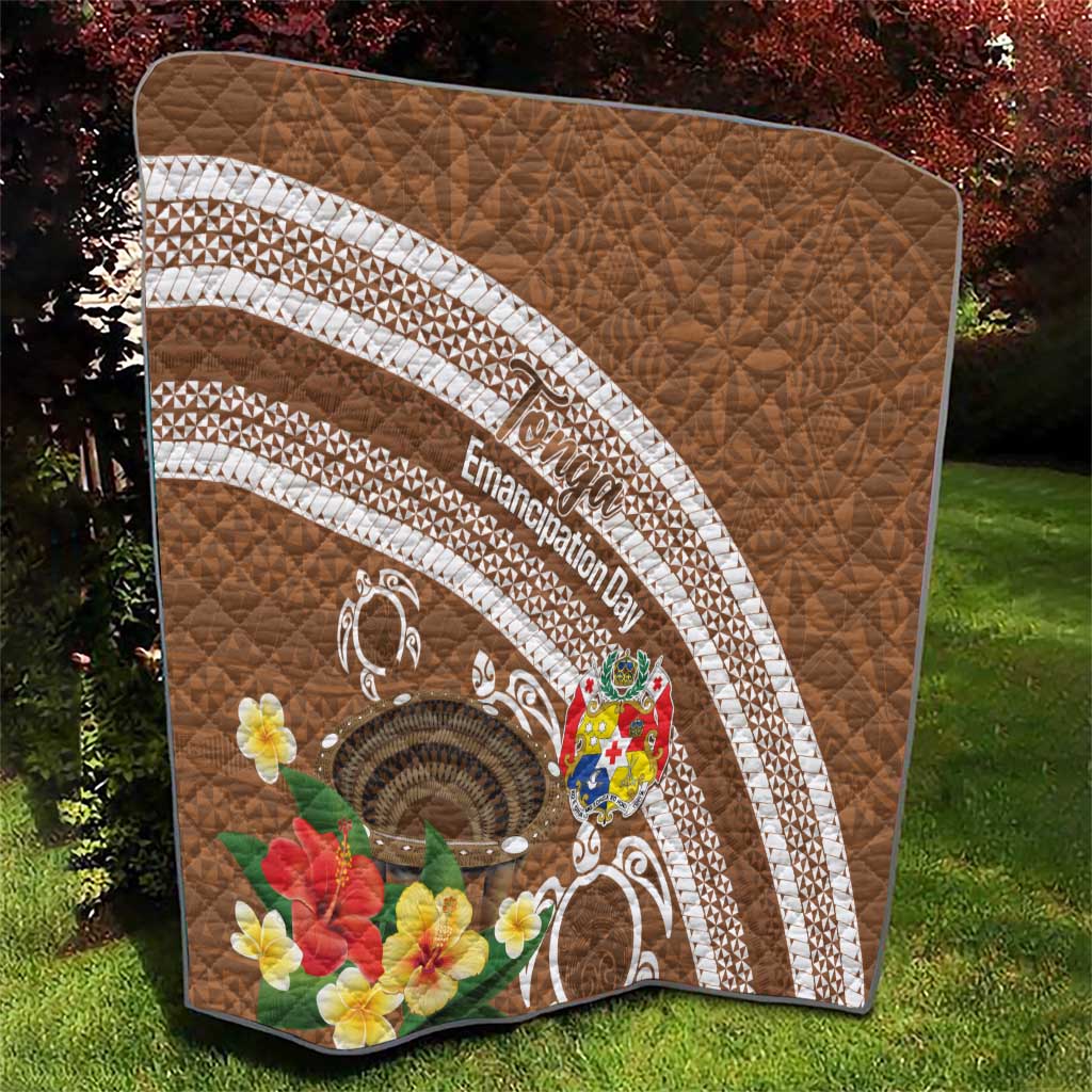 Kingdom Of Tonga Emancipation Day Quilt Tongan Ngatu With Kumete Brown