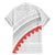 Tonga White Sunday Family Matching Mermaid Dress and Hawaiian Shirt Heilala Flowers Tongan Ngatu Pattern