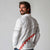Tonga White Sunday Long Sleeve Polo Shirt Heilala Flowers Tongan Ngatu Pattern