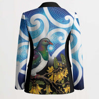 Kekeru New Zealand Matariki Blazer Kukupa Kowhai Maori New Year Blue Version LT14 - Polynesian Pride