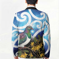 Kekeru New Zealand Matariki Blazer Kukupa Kowhai Maori New Year Blue Version LT14 - Polynesian Pride