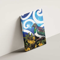 Kekeru New Zealand Matariki Canvas Wall Art Kukupa Kowhai Maori New Year Blue Version LT14 - Polynesian Pride