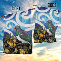 Kekeru New Zealand Matariki Garden Flag Kukupa Kowhai Maori New Year Blue Version
