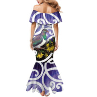 Kekeru New Zealand Matariki Mermaid Dress Kukupa Kowhai Maori New Year Purple Version