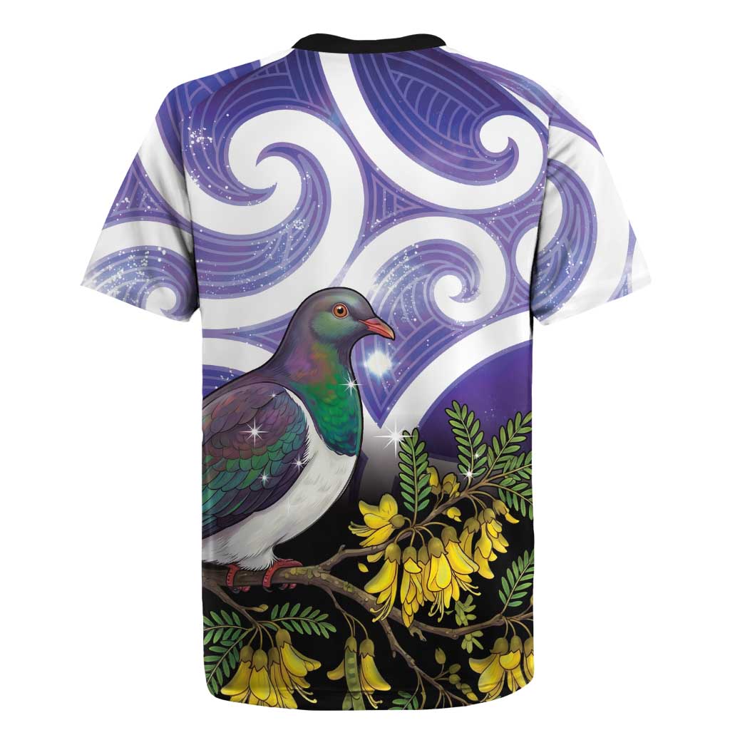 Kekeru New Zealand Matariki Rugby Jersey Kukupa Kowhai Maori New Year Purple Version