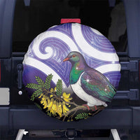 Kekeru New Zealand Matariki Spare Tire Cover Kukupa Kowhai Maori New Year Purple Version