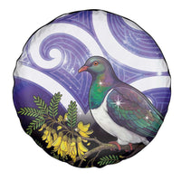 Kekeru New Zealand Matariki Spare Tire Cover Kukupa Kowhai Maori New Year Purple Version