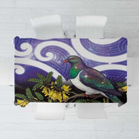 Kekeru New Zealand Matariki Tablecloth Kukupa Kowhai Maori New Year Purple Version