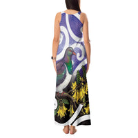 Kekeru New Zealand Matariki Tank Maxi Dress Kukupa Kowhai Maori New Year Purple Version