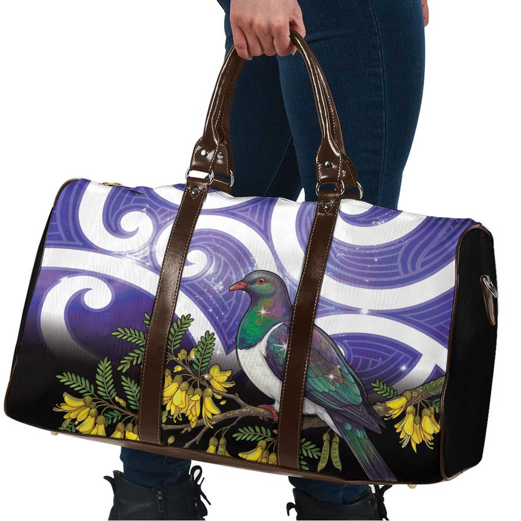 Kekeru New Zealand Matariki Travel Bag Kukupa Kowhai Maori New Year Purple Version