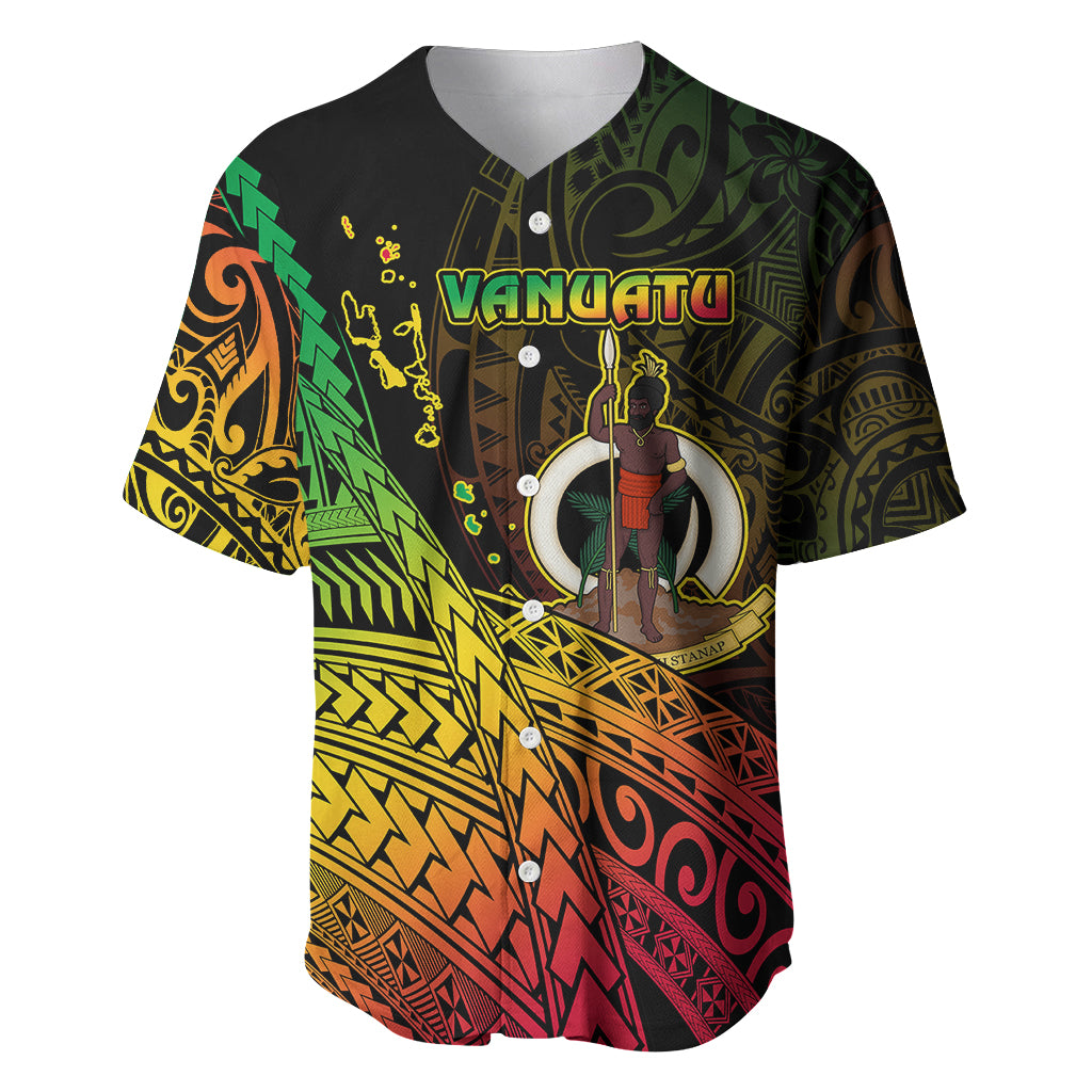 Personalised Vanuatu Baseball Jersey Proud To Be A Ni-Van LT14 Black - Polynesian Pride