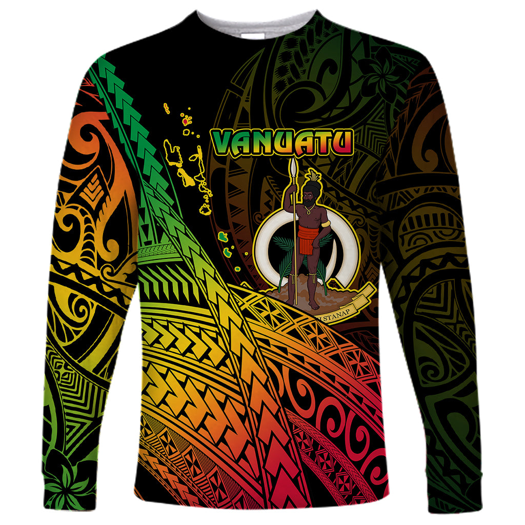 Personalised Vanuatu Long Sleeve Shirt Proud To Be A Ni-Van LT14 Unisex Black - Polynesian Pride