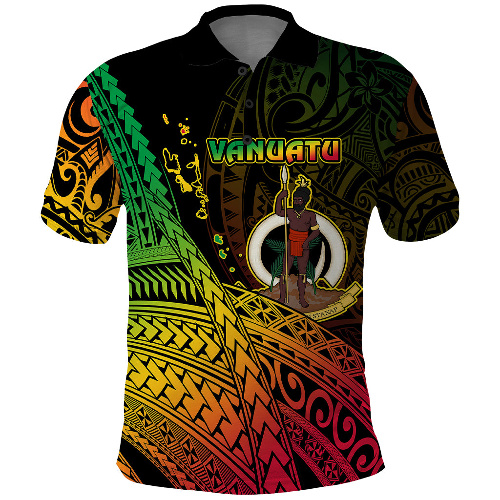 Custom Vanuatu Polo Shirt Proud To Be A Ni Van LT14 Black - Polynesian Pride