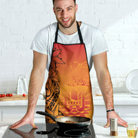 French Polynesia Manta Ray Tattoo Apron Tahiti Hahalua Tiare Maori Gradient Style LT14 - Polynesian Pride