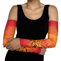 French Polynesia Manta Ray Tattoo Arm Sleeves Tahiti Hahalua Tiare Maori Gradient Style LT14 - Polynesian Pride